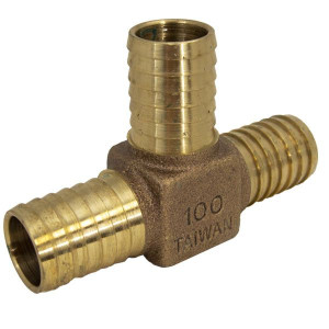 1" Bronze Insert Tee, Lead Free (TE-100NL)