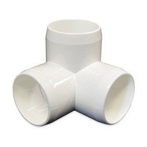 2" 3-Way Elbow PVC Furniture Fitting - White 2" 3-Way Elbow PVC Furniture Fitting - White