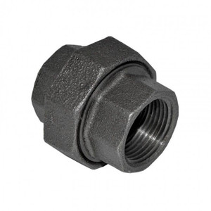 1/4" #300 Xh Black Malleable Iron Union (20102)