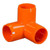 Orange 3/4" Furniture Fitting 3-way (FF-3W-007-ORANGE)