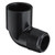 1-1/2" Black Sch 40 PVC 90 Street Elbow - Mipt x Soc 410-015B