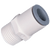 1/4" LIQUIfit® Series White Bio-Based Polymer Connector, Push-To-Connect x MPT, EPDM O-Ring, Stainless Steel Gripping Ring