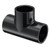 3" Black Schedule 40 PVC Tee - Socket x Socket x Socket (401-030B)