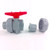 3/4" CPVC True Union Ball Valve - Socket / Viton