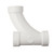 8" DWV PVC Wye and 1/8 Bend (1 pc) 3777-080