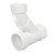 12" DWV PVC Wye and 1/8 Bend (2 pc) P503-120