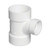 3" x 3" x 2" DWV PVC Sanitary Reducing Tee D401-338 3" x 3" x 2" DWV PVC Sanitary Reducing Tee D401-338