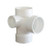 4" x 4" x 4" x 2" DWV PVC Sanitary Tee with Left Side Inlet D416-420 4" x 4" x 4" x 2" DWV PVC Sanitary Tee with Left Side Inlet D416-420