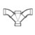 14" x 12" DWV PVC Double Wye and 1/8 Bend 3792-702