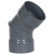 12" PVC Duct 45 Degree Elbow 1034-45-12