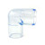 1" Clear PVC 90 Elbow Fitting (DC-90-010)
