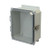 AMU1084CCTF 10x8x4 NEMA 4X Fiberglass Enclosure w/ Twist Latch Clear Hinged Cover Flange Mount
