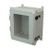 AMU1648LW 16x14x8 NEMA 4X Fiberglass Enclosure w/ Quick-Release Latch Hinged Cover Window Foot Mount