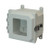 AMU664LW 6x6x4 NEMA 4X Fiberglass Enclosure w/ Quick-Release Latch Hinged Cover Window Foot Mount