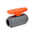3/4" Flui-PRO PVC Compact Ball Valve - Gray / Socket (FP-GS-007)