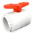 4" Flui-PRO PVC Compact Ball Valve - White / Socket (FP-WS-040)