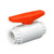 1/2" Flui-PRO PVC Compact Ball Valve - White / Threaded (FP-WT-005)