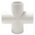 2" PVC Cross Furniture Fitting - White