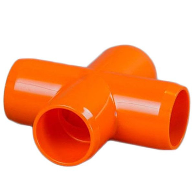 Orange 1" Furniture Fitting Cross (FF-X-010-ORANGE)
