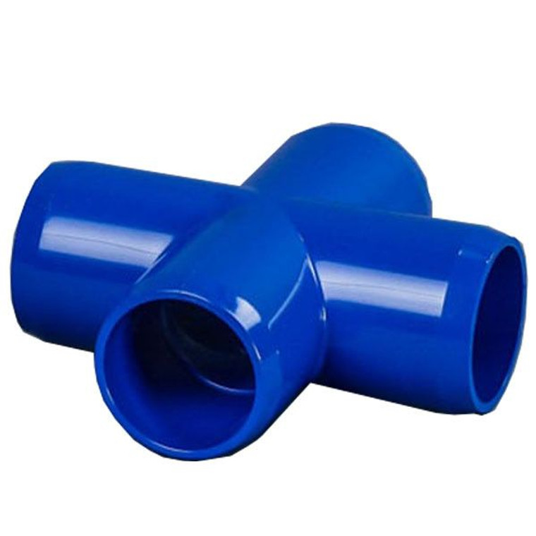 Blue 1-1/2" Furniture Fitting Cross (FF-X-015-BLUE)