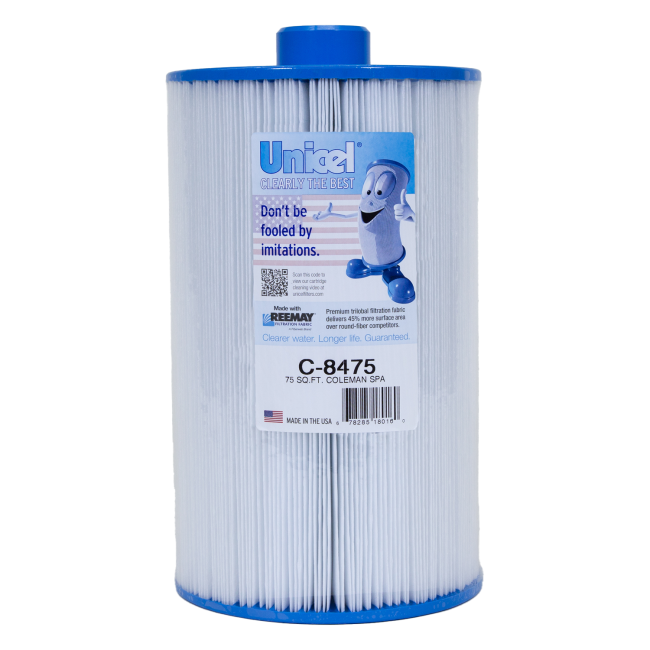 Unicel C-8475 8000 Series 13 in x 8 in Pleated Filter Cartridge 75 sq.ft.