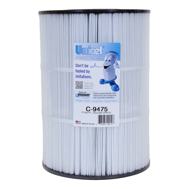 Unicel C-9475 9000 Series 14-1/4 in x 9-15/16 in Pleated Filter Cartridge 75 sq.ft.