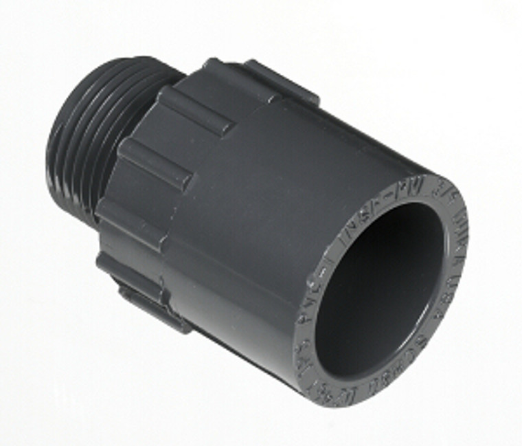 2 1/2" Male Adapter Mipt x Slip PVC Fitting Schedule 80