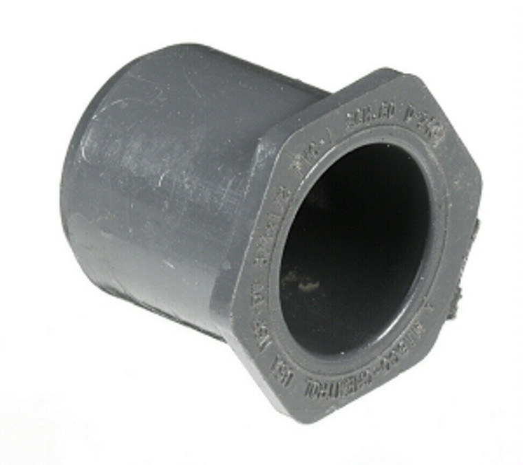 2 1/2" x 1" Reducer Bushing Spig x Slip PVC Fitting Schedule 80