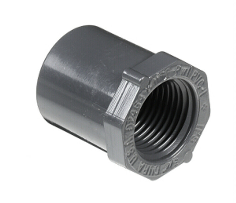 2" x 1 1/4" Reducer Bushing Spig x Fipt PVC Fitting Schedule 80