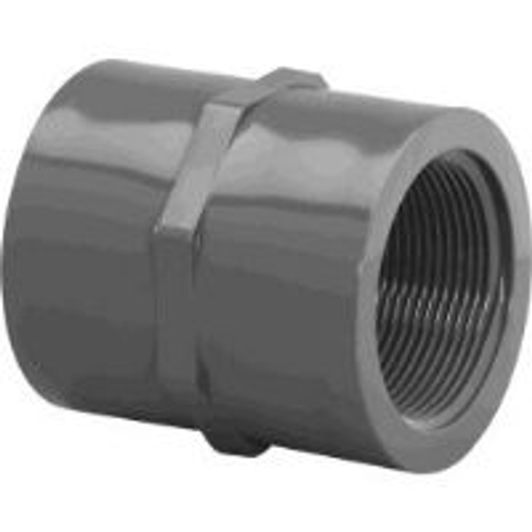 1" x 3/4" Reducing Coupling Fipt x Fipt CPVC Fitting Schedule 80