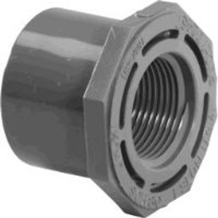 1/2" x 1/4" Reducer Bushing Spig x Fipt CPVC Fitting Schedule 80