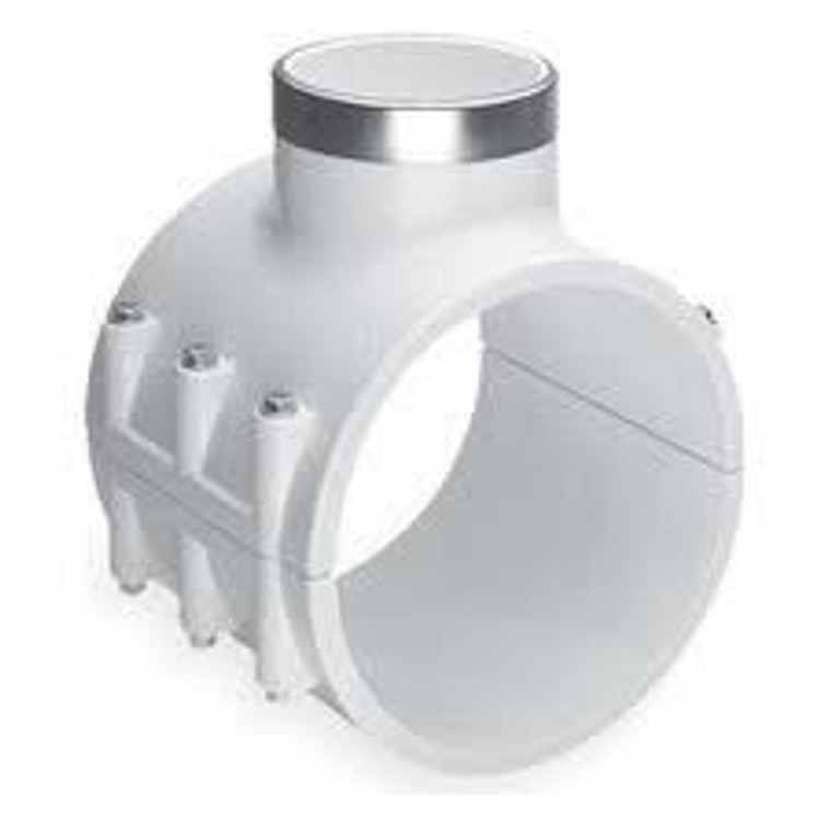 2" x 1 1/4" Schedule 40 PVC Saddle Clamp - Threaded 467E-250SR