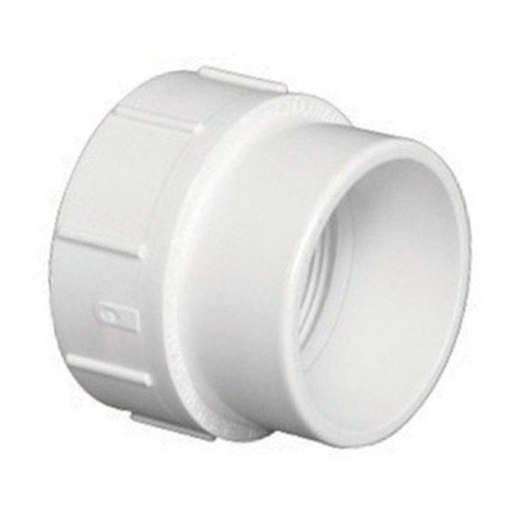 4" DWV PVC Cleanout Adapter SP x FPT D105-040