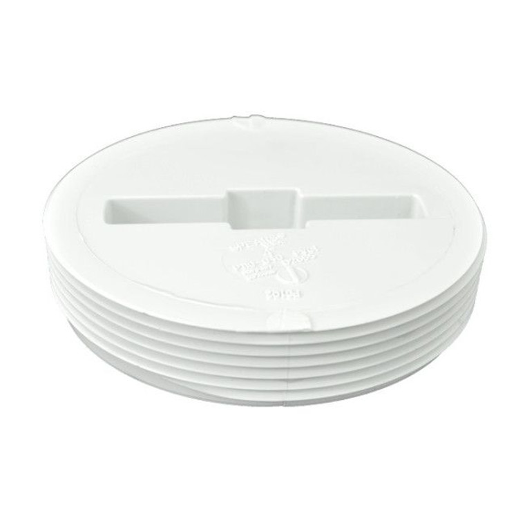 4" DWV PVC Cleanout Plug - Flush D110-040