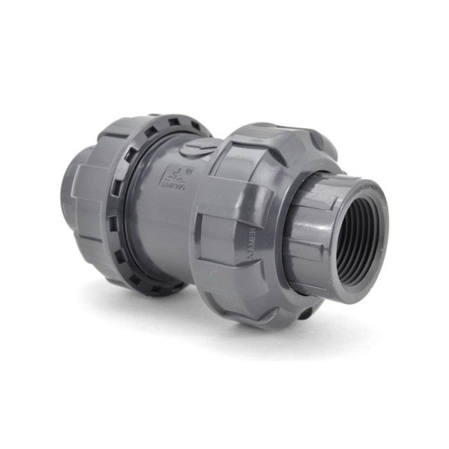 1-1/4" PVC True Union Ball Check Valve (SK-TUBC-T-012) - Threaded