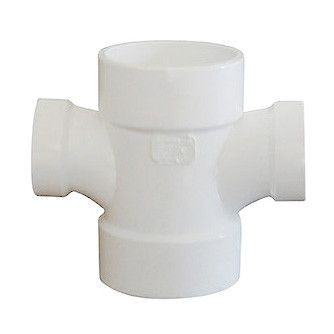 12" x 3" DWV PVC Double Sanitary Reducing Tee 3791-663