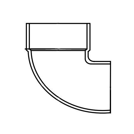 2" DWV PVC Vent Elbow - Street D333-020