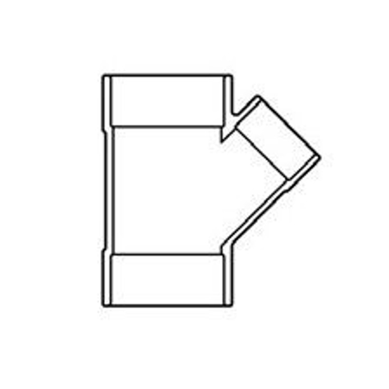 6" x 4" Sch 40 PVC Reducing Wye Soc 475-532