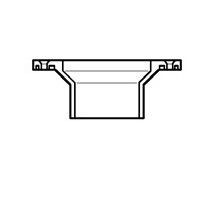 4" x 3" DWV PVC Reducing Closet Flange D801-422