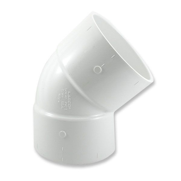 20" Sch 40 PVC 45 Elbow Soc 417-200F