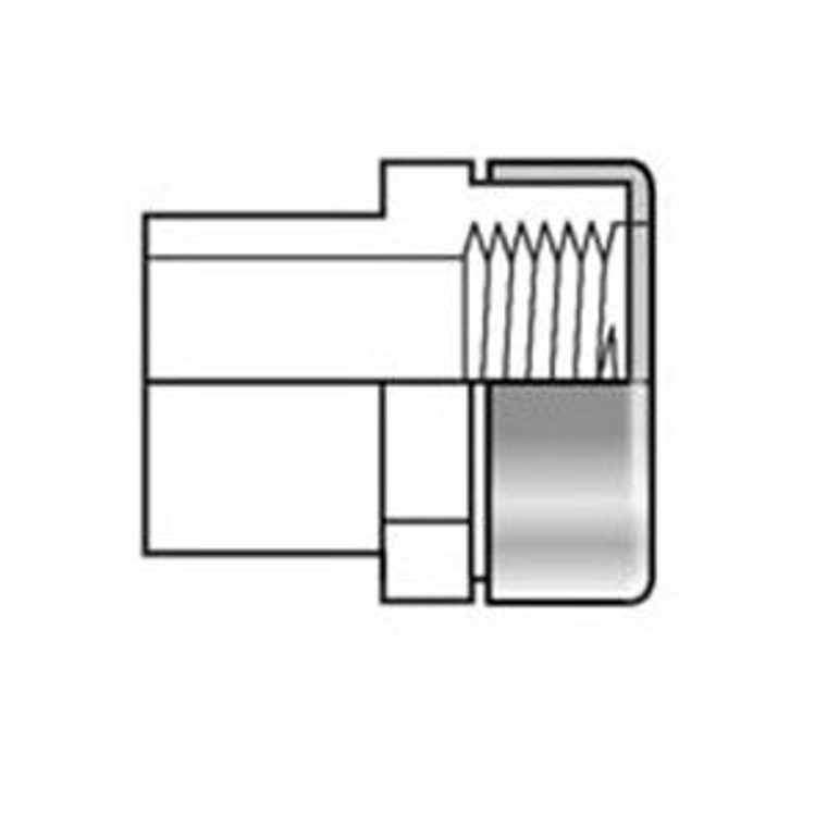 3" Sch 40 PVC SR Spigot Female Adapter - Spig x SR Fipt 478-030SR