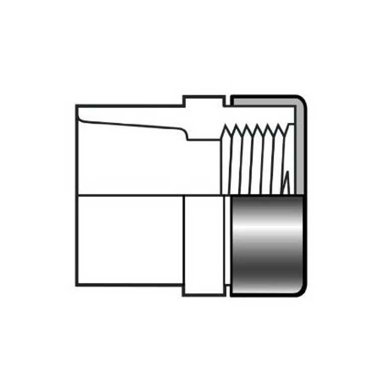 3/8" Sch 40 PVC SR Female Adapter - Soc x SR Fipt 435-003SR