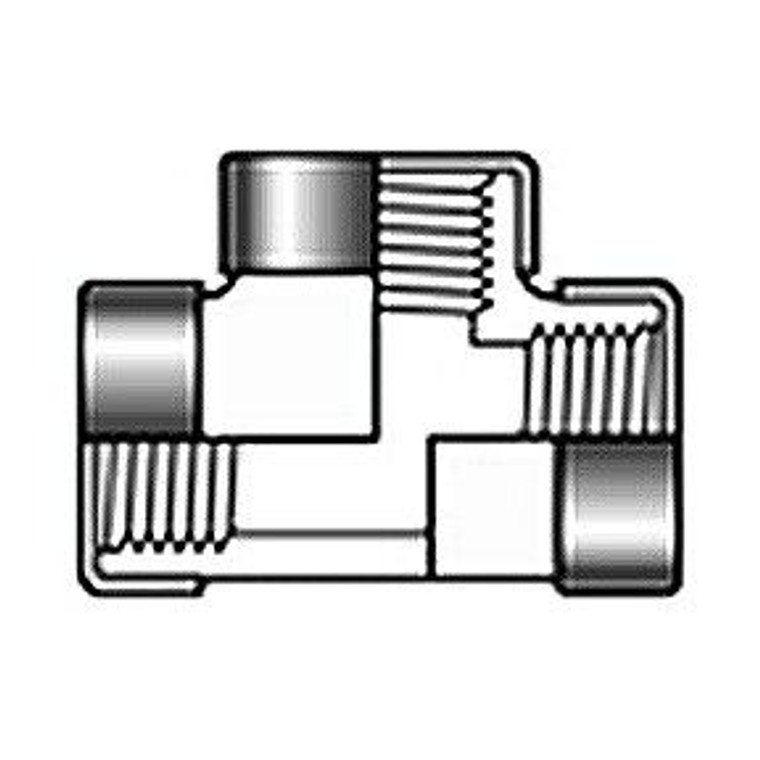 1/4" Sch 80 PVC SR Tee - SR Fipt 805-002SR 1/4" Sch 80 PVC SR Tee - SR Fipt 805-002SR
