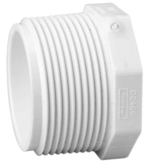 12" Sch 40 PVC Plug Mipt 450-120F