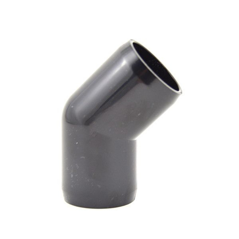 3/4" PVC 45-Degree Elbow Furniture Grade - Black