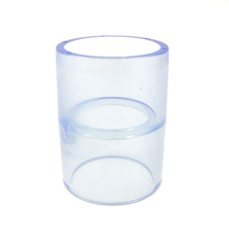 1-1/2" Clear PVC External Coupling (DC-CO-015)