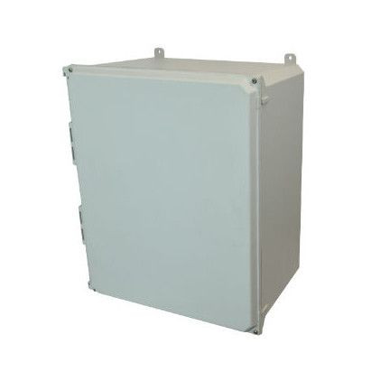 AMU2060 20x16x10 NEMA 4X Fiberglass Enclosure w/ Lift-Off Screw Cover Foot Mount