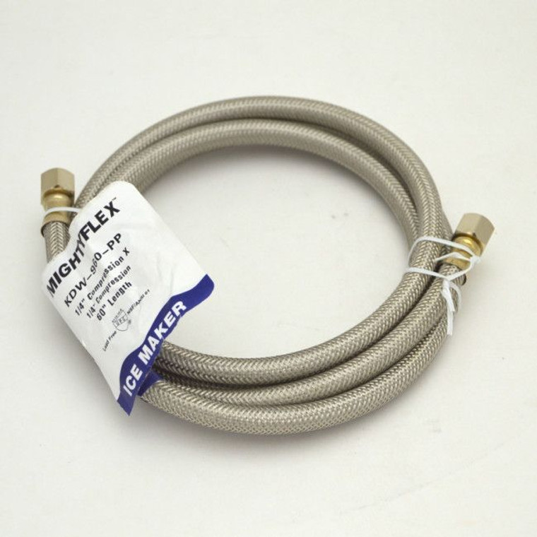 AquaFlo 60" MIGHTYFLEX Ice Maker Stainless Steel Connector 