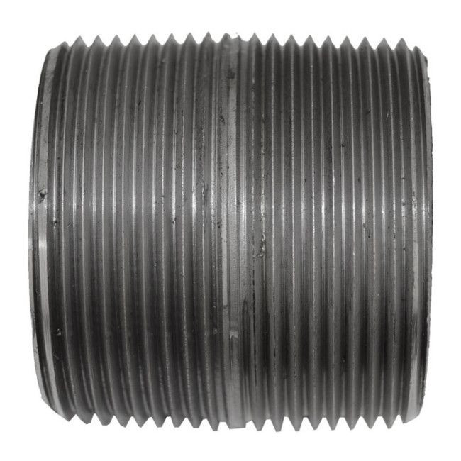 1-1/2" x Close Black Malleable Iron Nipple (BSN112CLO / 10800)