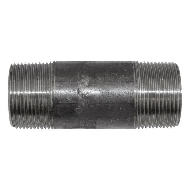 1-1/4" x 4" Black Malleable Iron Nipple (BSN1144 / 10740)